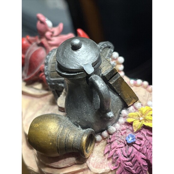 Disney The Little Mermaid Ariel Sebastian Snow Globe Fountain Works Some Damage - Picture 12 of 16